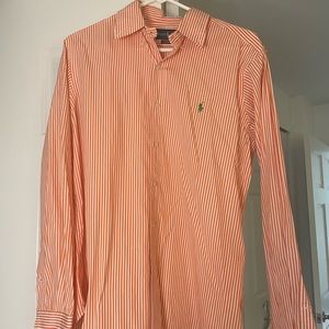 Orange Stripped Ralph Lauren Button Down